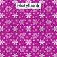 Snowflake A4 Lined Notebook 15 (downloadable digital product)
