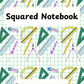 School Pattern 7mm Squared Notebook 15 (downloadable digital product)