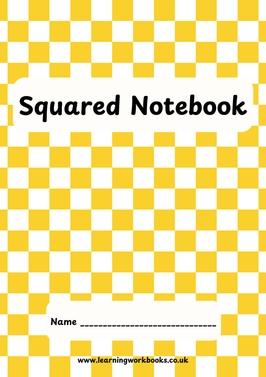 Checked Pattern 20mm Squared Notebook 4 (downloadable digital product)