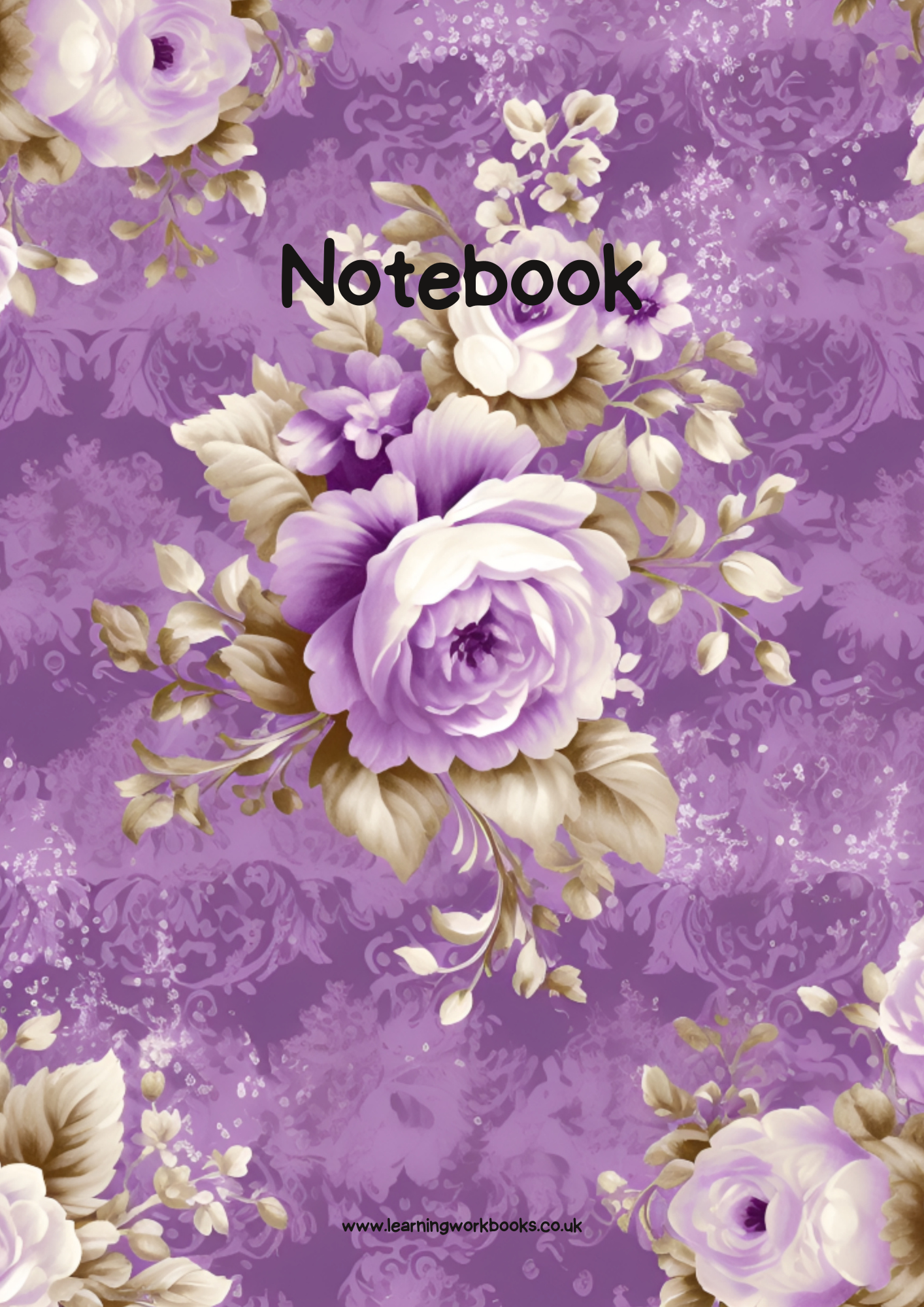 Lavender Rose Notebook 12 (downloadable digital product)