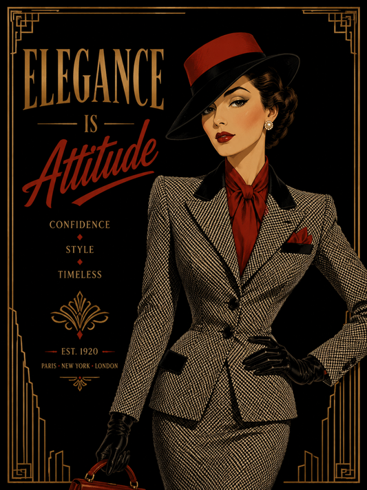 Vintage Art Deco Fashion Illustration / Vintage Women Printable Art 3 / Premium Printable Digital Download / High Resolution for High Quality Printing