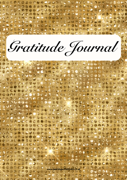 Gold Diamond Stud Gratitude Journal