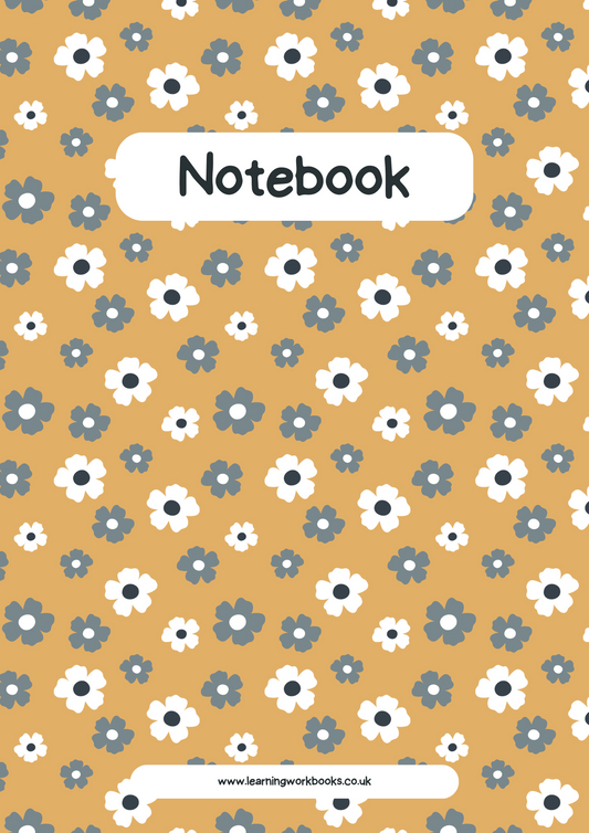 Blooming Flowers Notebook 5 - A4 Lined Notebook