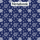 Snowflake A4 Lined Notebook 10 (downloadable digital product)