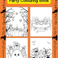 Halloween Tea Party Colouring Book