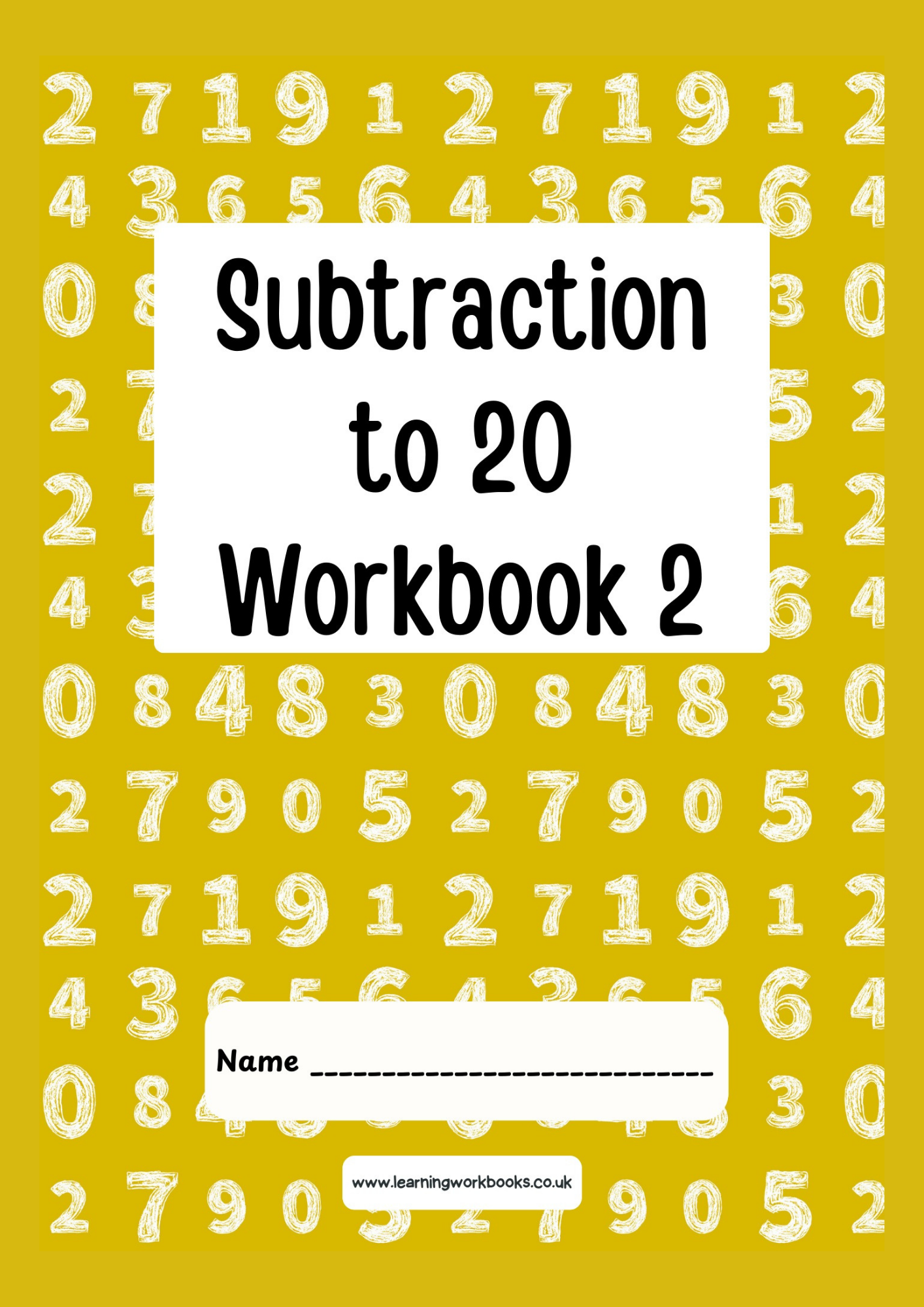 Subtraction to 20 Workbook 2 (downloadable digital product)