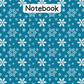 Snowflake A4 Lined Notebook 11 (downloadable digital product)