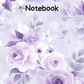 Lavender Rose Notebook 9 (downloadable digital product)