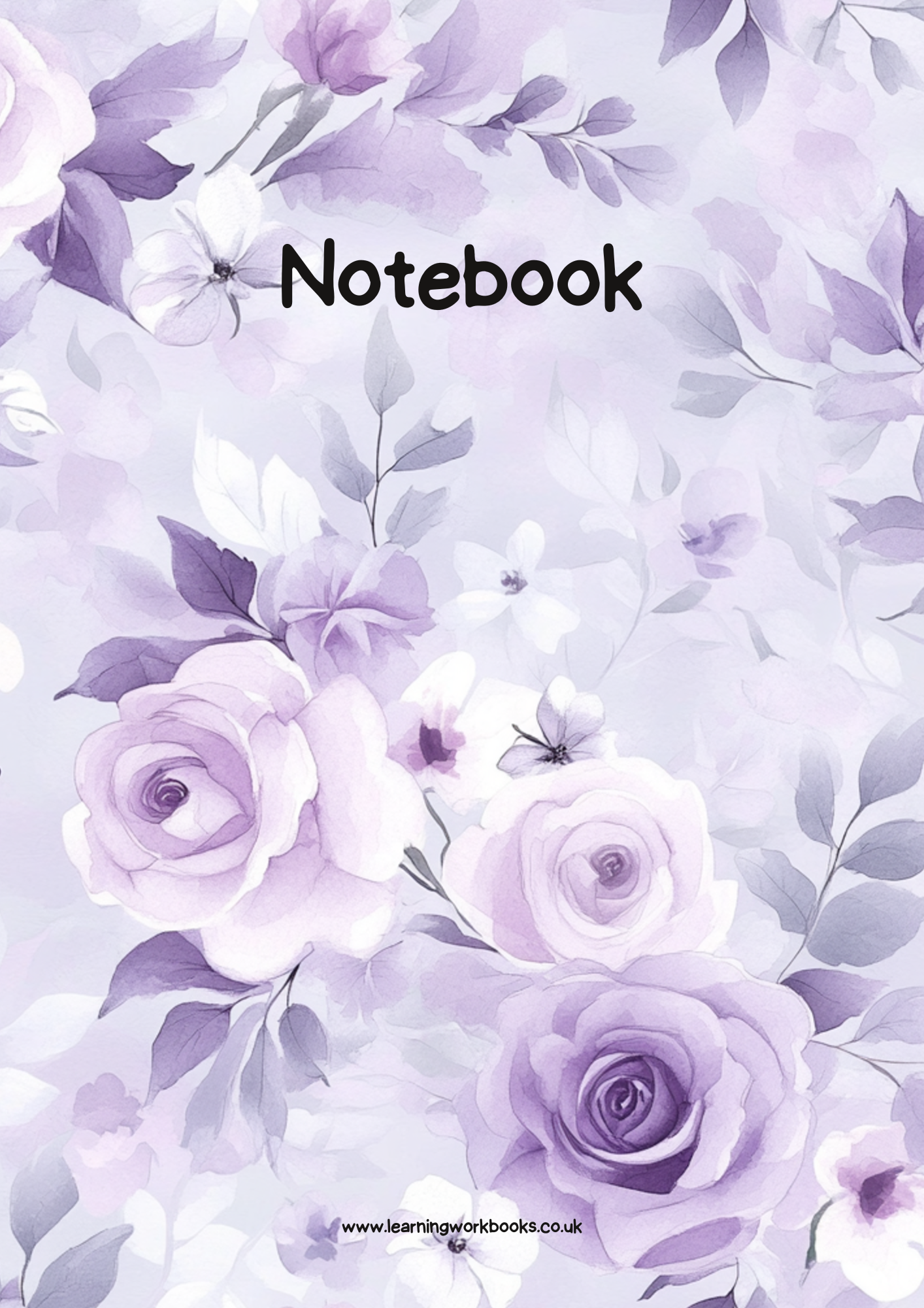 Lavender Rose Notebook 9 (downloadable digital product)