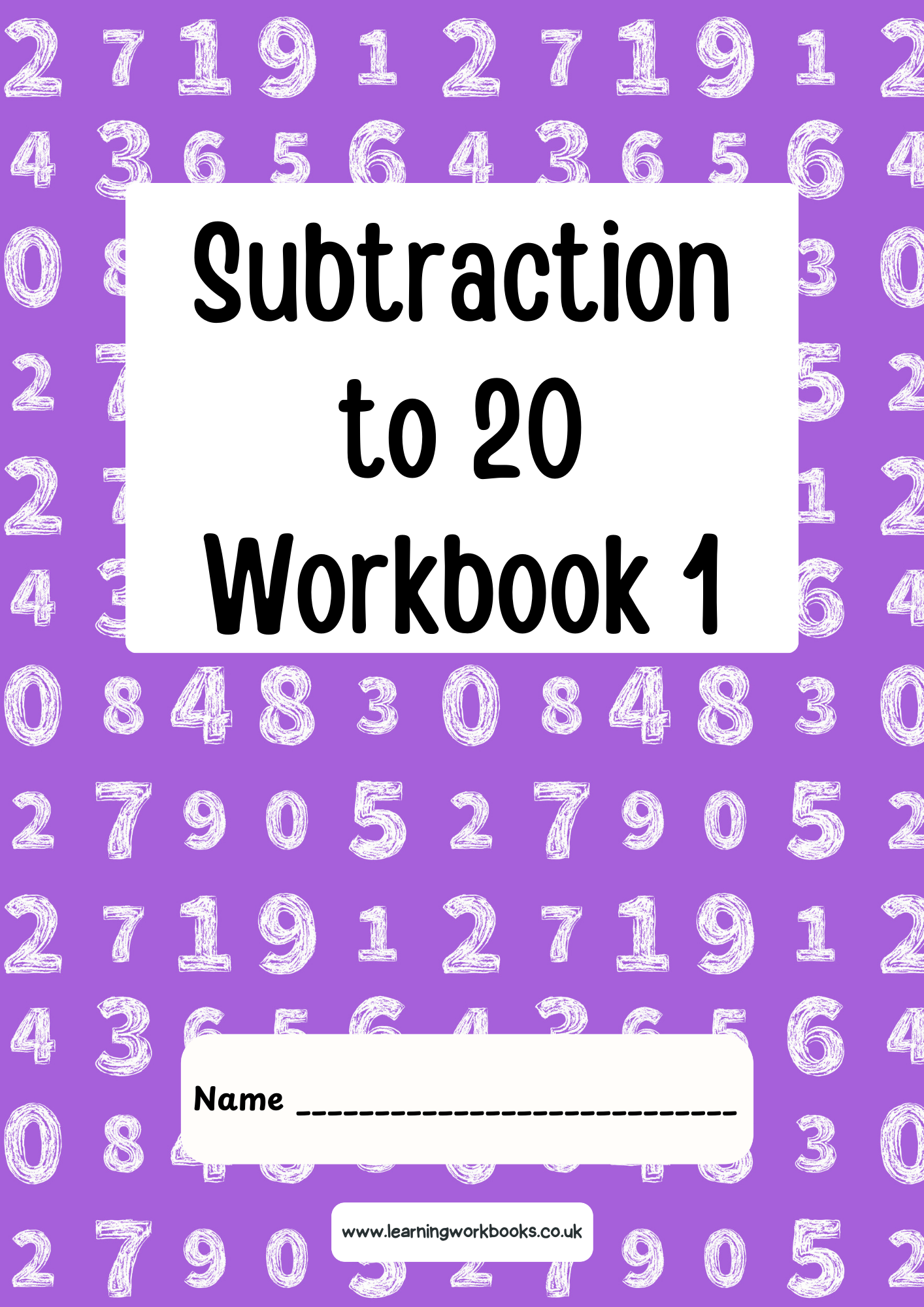 Subtraction to 20 Workbook 1 (downloadable digital product)