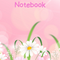 Lilac Daisies with Pink Background A4 Lined Notebook (Downloadable Ebook)