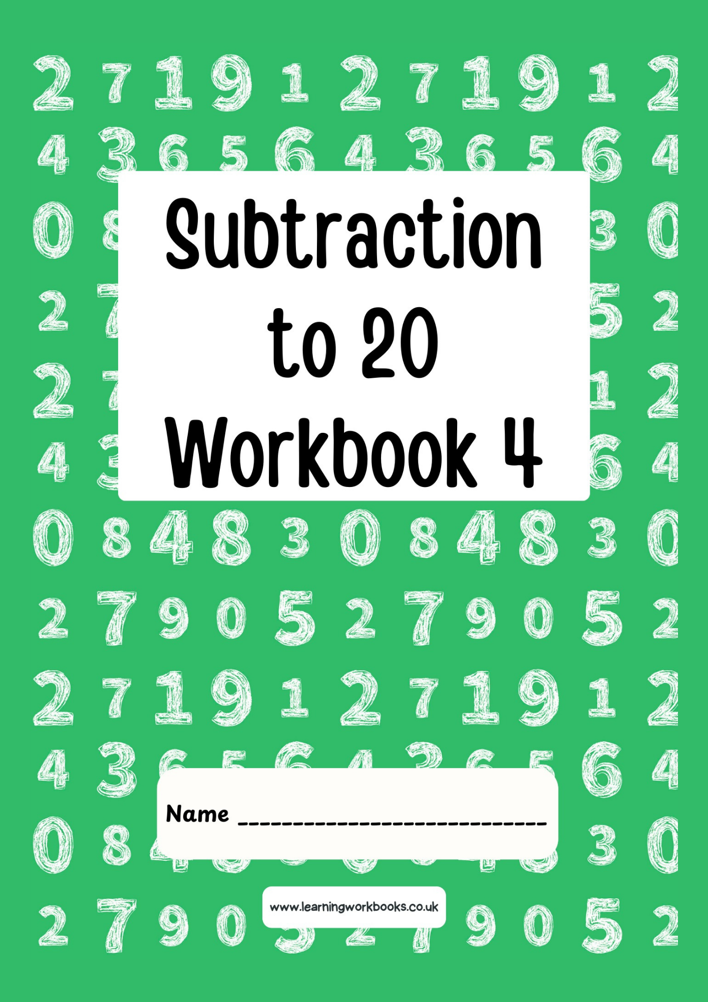 Subtraction to 20 Workbook 4 (downloadable digital product)