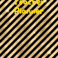 Honey Gold and Black Striped Teacher Planner