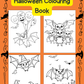 Cute Bat Friends Halloween Colouring Book (downloadable digital product)