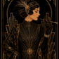 Vintage Art Deco Fashion Illustration / Vintage Women Printable Art 1 / Premium Printable Digital Download / High Resolution for High Quality Printing