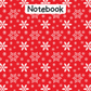 Snowflake A4 Lined Notebook 17 (downloadable digital product)