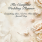 The Complete Wedding Planner - Design Number 3: Ivory Flowers (downloadable, high quality print, 100 pages)
