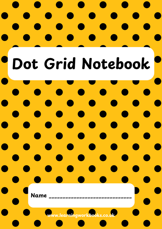 Polka 9mm Squared Black Dot Grid Notebook 3 (downloadable digital product)