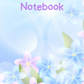 Blue and Purple Flowers A4 Lined Notebook (Downloadable Ebook)