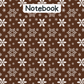 Snowflake A4 Lined Notebook 3 (downloadable digital product)