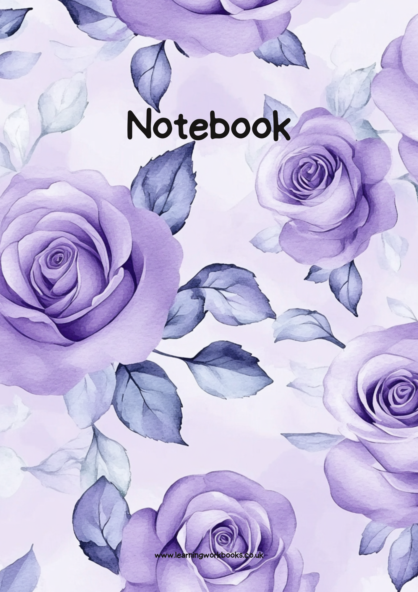 Lavender Rose Notebook 6 (downloadable digital product)