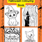 Mischievous Kittens Halloween Colouring Book