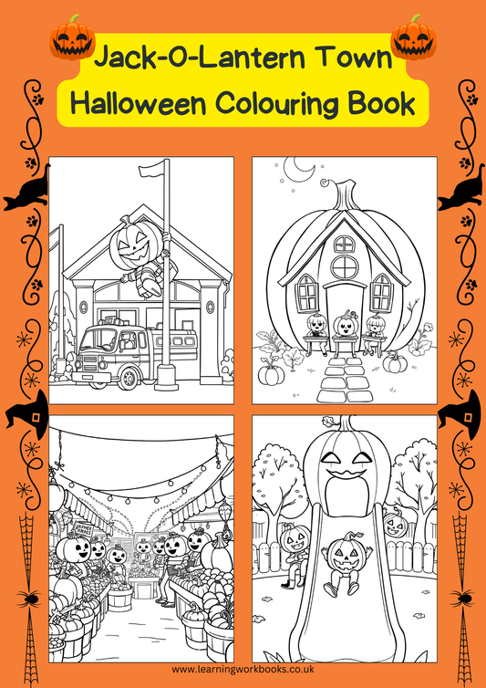 Jack-O-Lantern Town Halloween Colouring Book