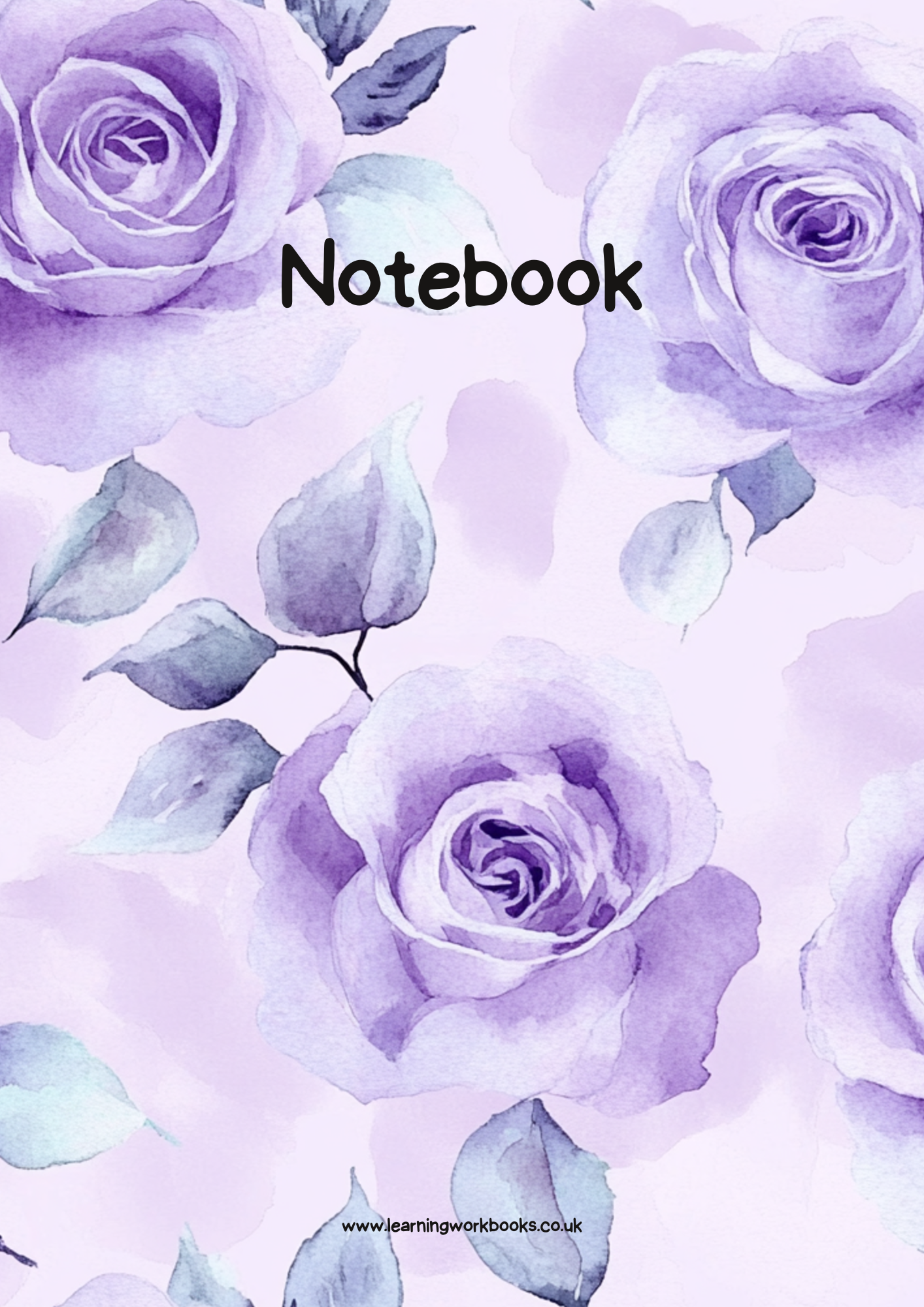 Lavender Rose Notebook 4 (downloadable digital product)