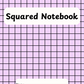 Coloured 10mm Squared Notebook 3 (downloadable digital product)