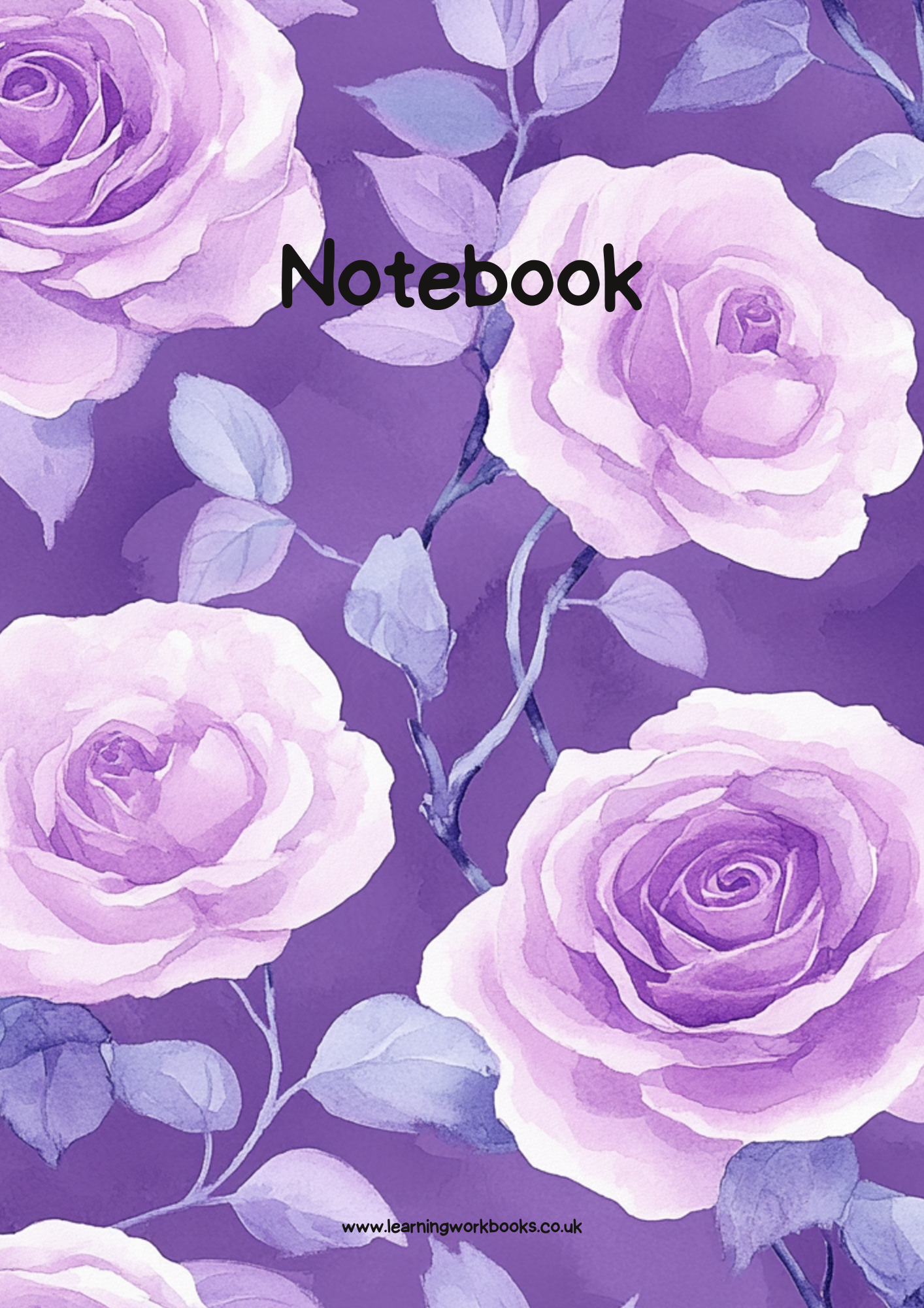 Lavender Rose Notebook 3 (downloadable digital product)