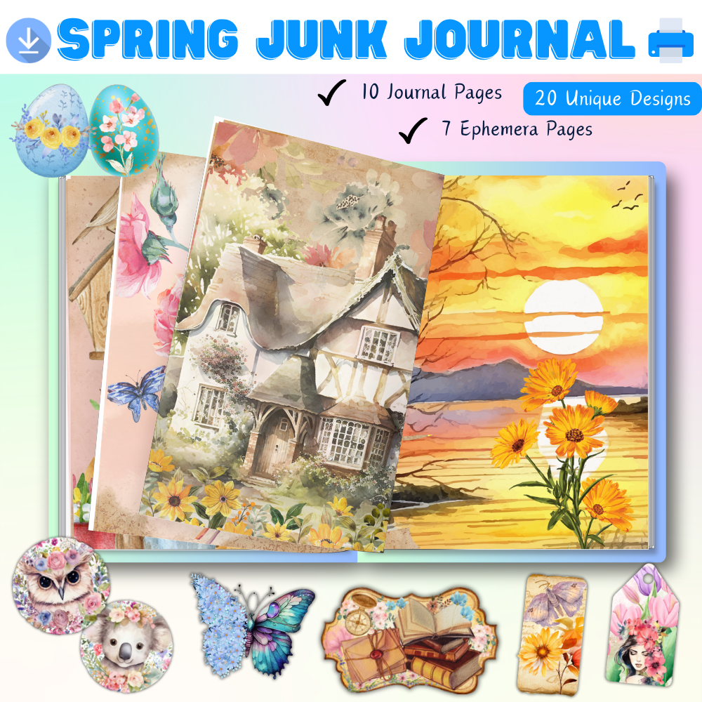 Spring Junk Journal (downloadable digital product)