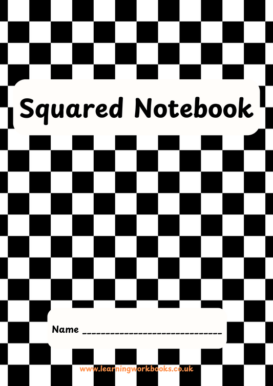 Checked Pattern 20mm Squared Notebook 1 (downloadable digital product)