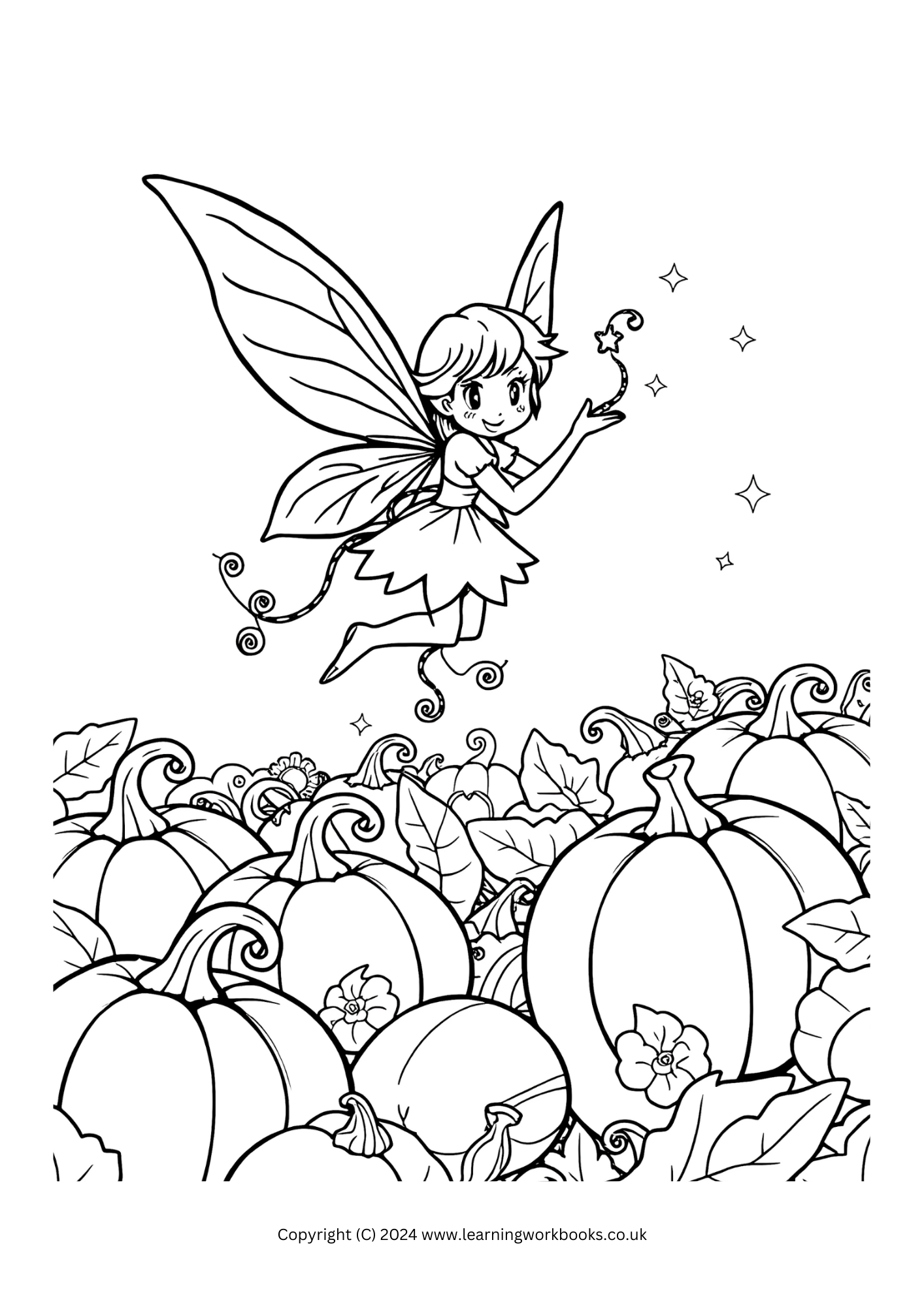 Magical Fairies Halloween Colouring Book