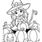 Kawaii Witches Halloween Colouring Book