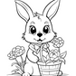 Easter Bunny Colouring Book