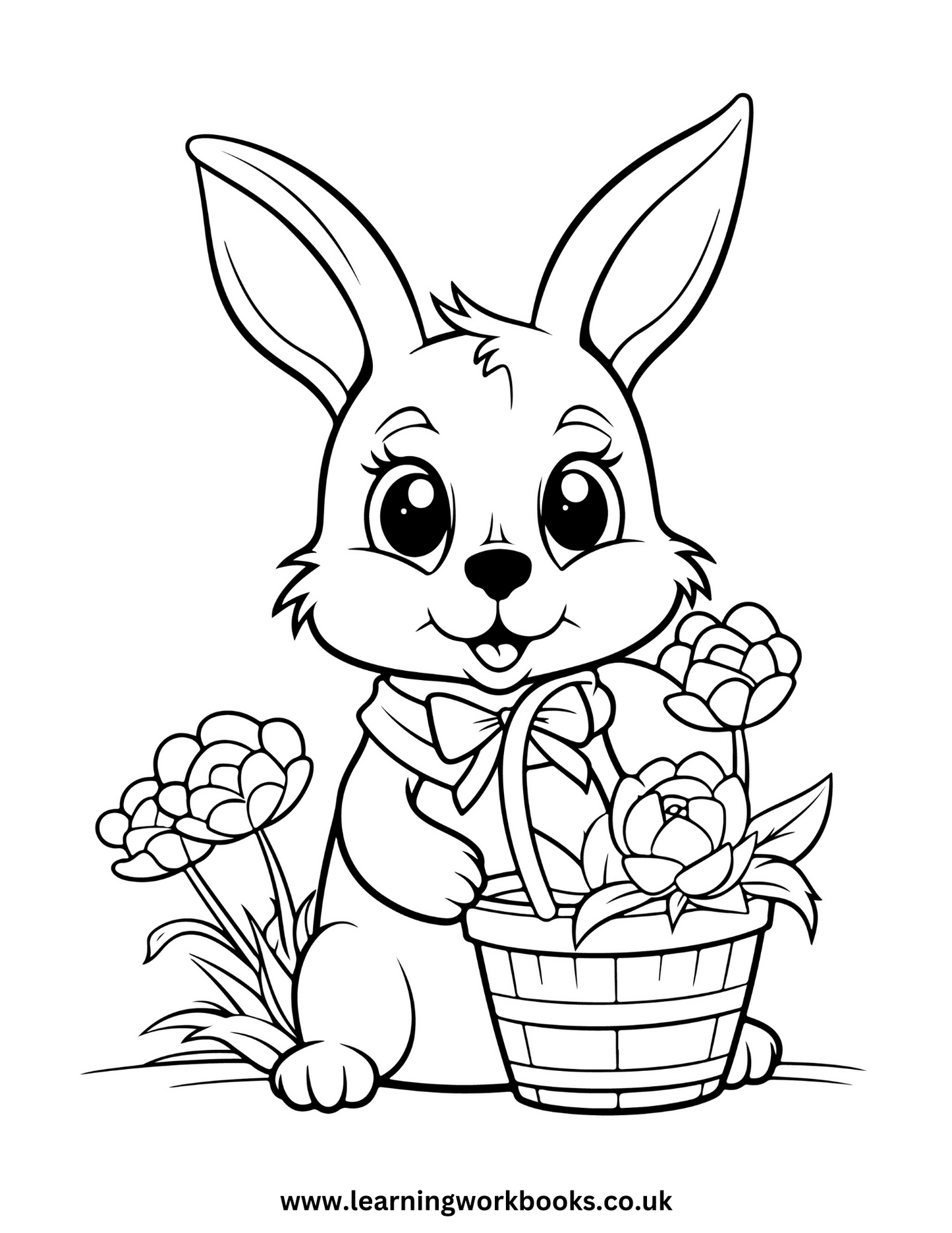 Easter Bunny Colouring Book