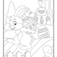 Happy Easter Colouring Book