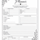 The Complete Wedding Planner – Design Number 1: Ivory and Gold Flowers (downloadable, high quality print, 100 pages)