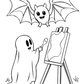 Halloween Art Studio Colouring Book