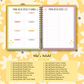 Yellow Spring Break Planner