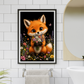 Cute Fox Holding a Bouquet / Foxes Printable Art 1 / Premium Printable Digital Download