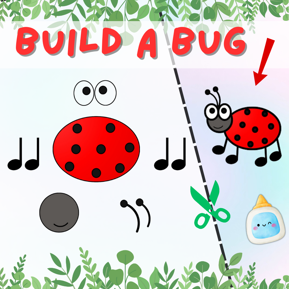 Build a Bug Arts and Crafts Template (downloadable digital product)