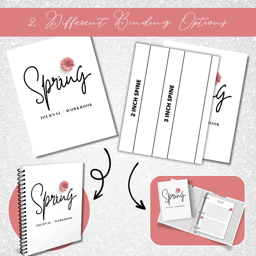 White Spring Journal Workbook