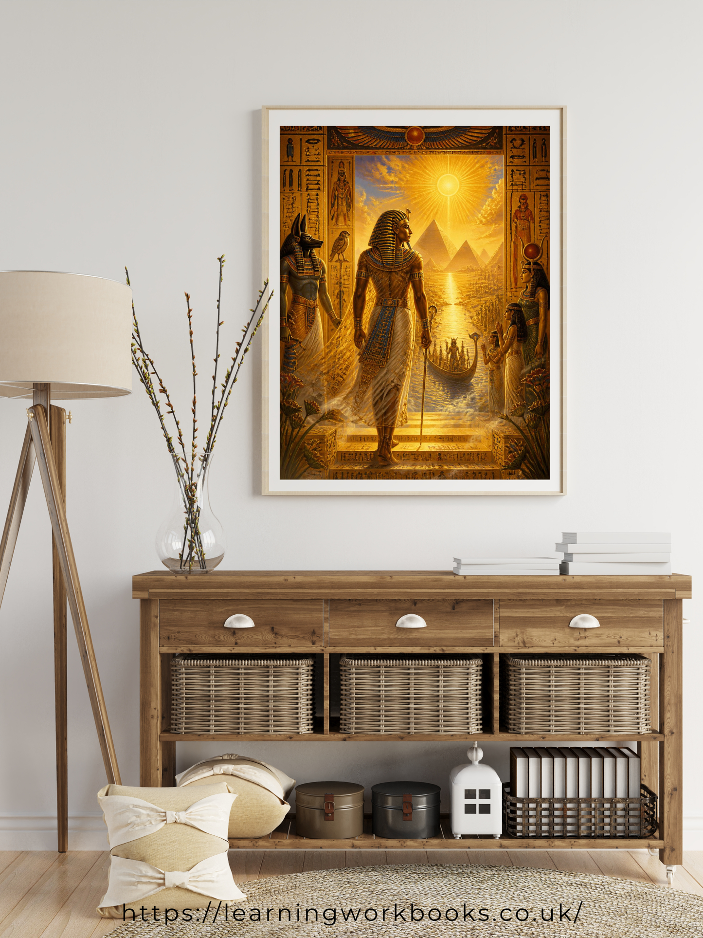 The Pharaoh's Journey into the Afterlife / Ancient Civilisation Printable Art 1 / Premium Printable Digital Download