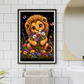 Cute Lion Holding a Bouquet / Lions Printable Art 1 / Premium Printable Digital Download