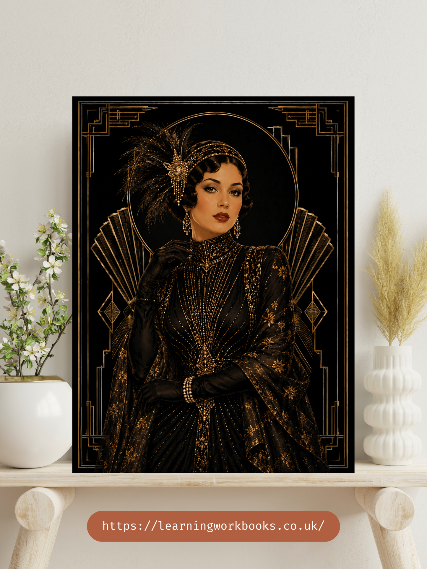 Vintage Art Deco Fashion Illustration / Vintage Women Printable Art 2 / Premium Printable Digital Download / High Resolution for High Quality Printing