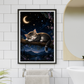 Sleeping Cat on a Branch / Cats Printable Art 2 / Premium Printable Digital Download
