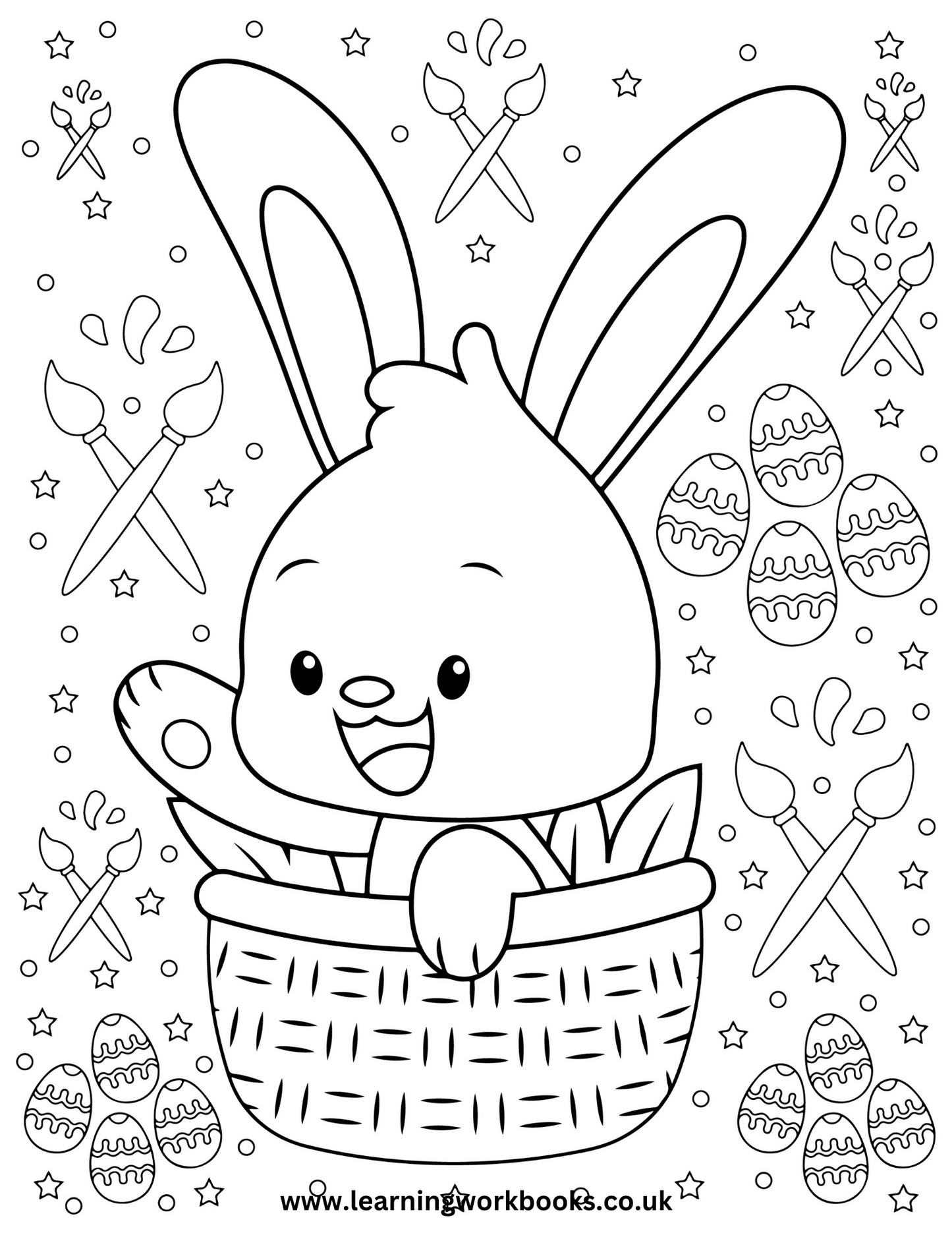 Happy Easter Colouring Book