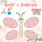 Build a Butterfly Arts and Crafts Template (downloadable digital product)