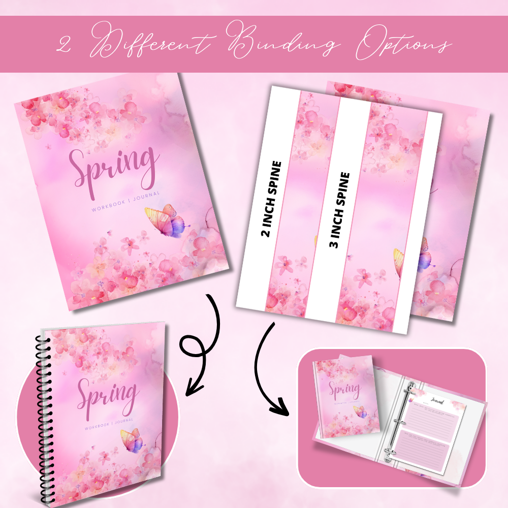 Pink Spring Journal Workbook